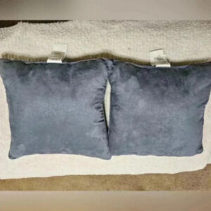 NWOT! Slate gray throw pillows!